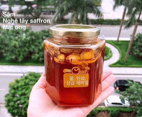 Cách dùng sâm mật ong nghệ tây Saffron Mama Chuê-3