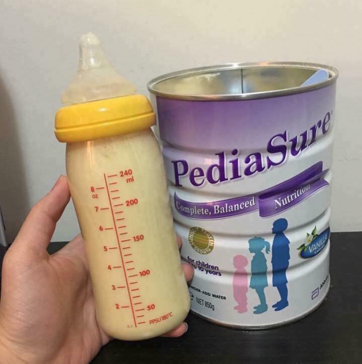 Cách pha sữa Pediasure Úc nắp tím từ chuyên gia1