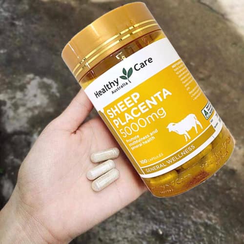 Review viên uống nhau thai cừu Healthy Care Sheep Placenta 5000mg