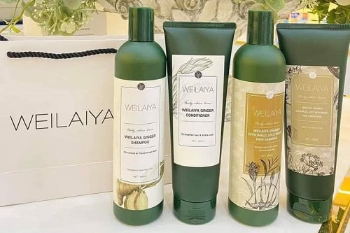 Cặp dầu gội xả gừng hà thủ ô Weilaiya review chính hãng-1