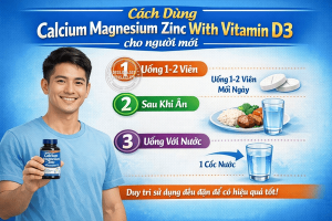 Cách dùng Calcium Magnesium Zinc With Vitamin D3 cho người mới1