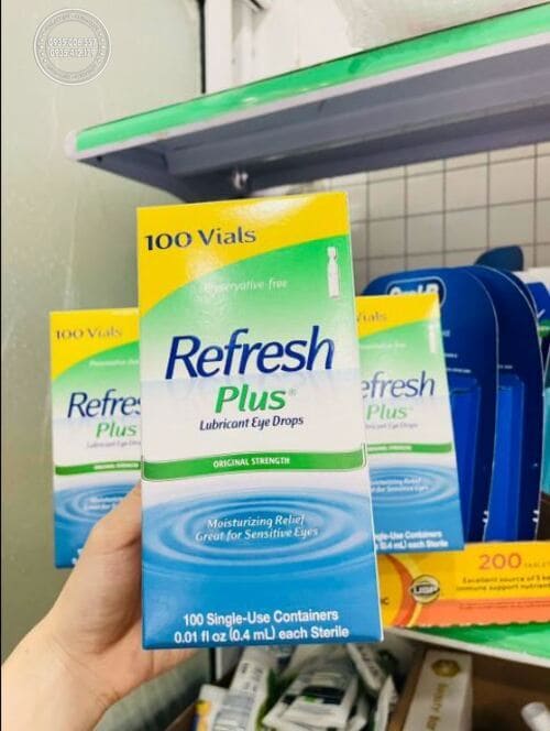 Mua Nước nhỏ mắt Refresh Plus Lubricant Eye Drops 100 ống Mỹ ở đâu uy tín?